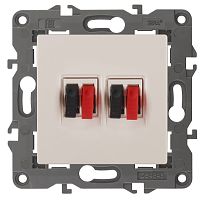 Розетка аудио без рамки Эра Elegance 2-м. слоновая кость картинка